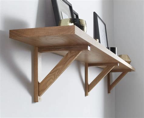 wooden brackets wall mounted shelves